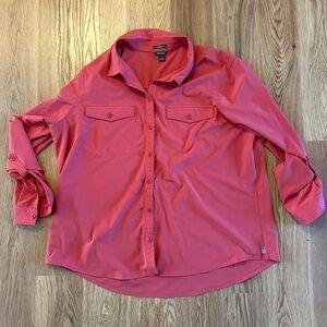 Eddie Bauer Red Classic Fit Shirt